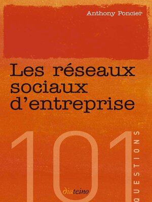 cover image of Les Réseaux sociaux d'entreprise